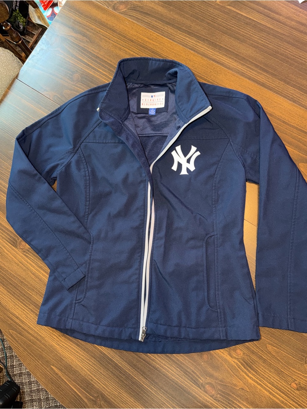 Majestic Navy Full-Zip New York Yankees Jacket